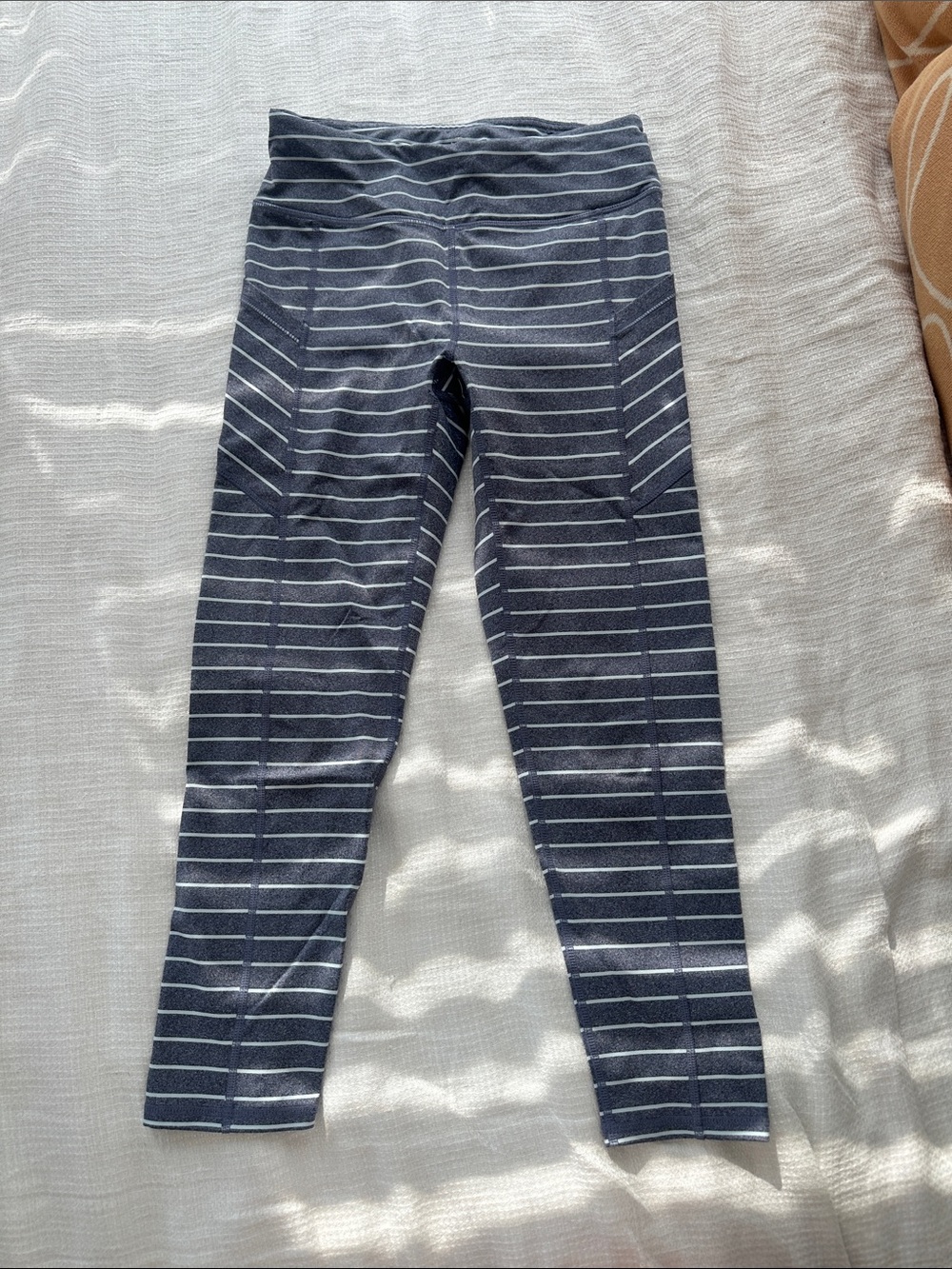 Women’s Dark Grey Stripe Active Leggings